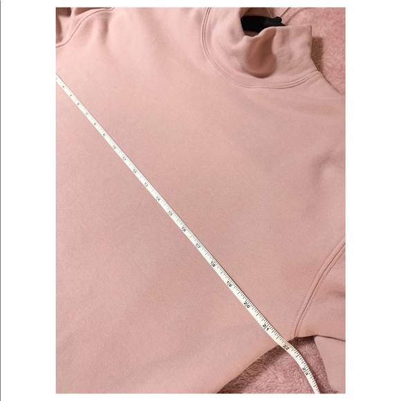 NWOT The Group by Babaton Cornell Mock-neck Sweater Dress Pastel Pink Aritzia - Picture 11 of 13